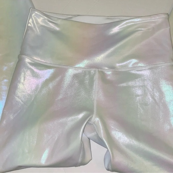 Ziya Active White Unicorn Luxe 7/8 Leggings Set Pants Size 6-8 Bra Size Large - Picture 3 of 16